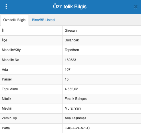 GİRESUN BULANCAK'TA 4.652 M2 SATILIK FINDIK BAHÇESİ